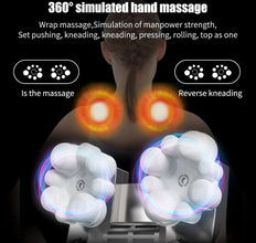 Shiatsu Back Neck and Shoulder Massager with Heat Deep Tissue 3D Kneading Pillow